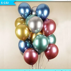 BONG BÓNG SIÊU TRÁNG GƯƠNG ( CHROME ) , SIZE TO 10in 55K 1 BỊCH 50 CÁI