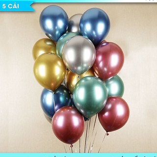 BONG BÓNG SIÊU TRÁNG GƯƠNG ( CHROME ) , SIZE TO 10in 55K 1 BỊCH 50 CÁI