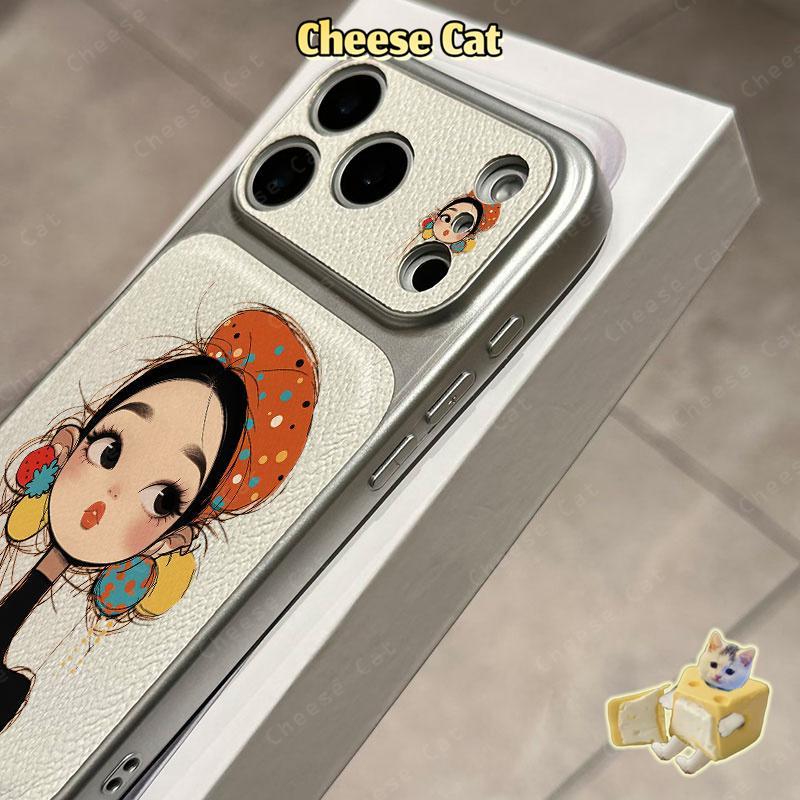 Ốp điện thoại bảo vệ bằng da thời trang dành cho iPhone 11 12 13 14 15 Plus 16 17 Pro Max XR Xs Max