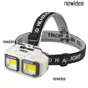 Đèn pha LED COB NEWIDEA, Đèn pha mạnh mẽ có thể sạc lại USB HX-816, Đèn lồng tìm kiếm 4 cấp độ ánh sáng chống nước cho ngoài trời