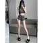 Quần Short Denim Nữ Mỏng Retro Cao Cấp Co Giãn Ôm Phù Hợp Với Hông Quần Nóng