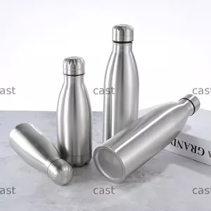 CAST 0.35 / 1 Lít Cốc Uống Cola Di Động Bằng Thép Không Gỉ Đơn Lớp Ấm Siêu Tốc Chống Rò Rỉ