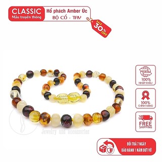 Vòng cổ Amber Úc cho bé 0-10 tuổi  VCM4M