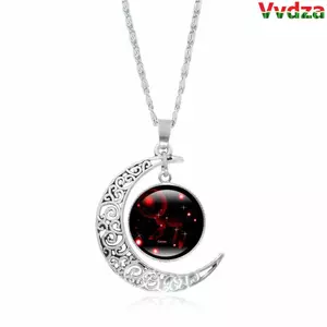 VVDZA Mặt Dây Chuyền Nam Bé Trai Bạc Trang Sức Celestial 12 Chòm Sao