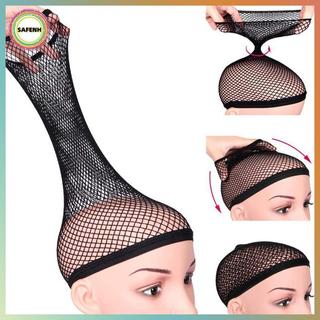 Mũ tóc giả lưới co giãn SAFENH, Kích thước đa năng, Lưới tóc thoáng khí để làm tóc giả VN