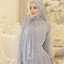 Jifang Hạt Lụa Cảm Giác Voan Vàng Đính Hạt Dây Chuyền Pashmina Hijabs Khăn Choàng Tudung RR50
