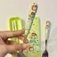 Crayon Shin-Chan Hoạt Hình Thép Không Gỉ Thìa Nĩa Đũa Dễ Thương Bộ Ký Túc Xá Sinh Viên Hộ Gia Đình Di Động Bộ Đồ Ăn Ba Miếng 6.2