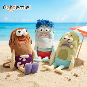 Giảm Giá [Chính Hãng] SpongeBob SquarePants Biqibao Resident Túi Đeo Ngang Sáng Tạo Xấu Xí Dễ Thương Người Qua Đường Nàng Tiên Cá Sang Trọng Búp Bê Túi Quà Tặng