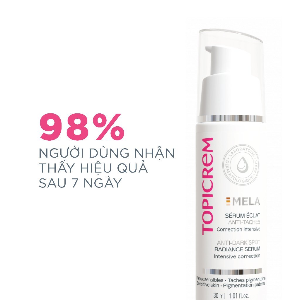Tinh chất làm sáng da, mờ nám TOPICREM MELA ANTI-DARK SPOT RADIANCE SERUM 30ml