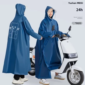 Áo mưa dành cho người lớn Toàn thân Xe điện chống mưa chuyên dụng Mặc ngoài có dây kéo chéo Poncho