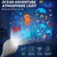 Mini Ocean World Chiếu Đèn E27 Đầu Đèn Xoay Đèn Flash Cho Tiệc Ngày Lễ Trang Trí Tường Nhà