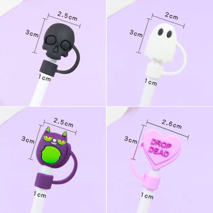 Sáng Tạo Phong Cách Mới Halloween Series Mũ Rơm Hoạt Hình Dễ Thương Mèo Đầu Lâu 8 Mm Ba Chiều Chống Bụi Bao UAMU