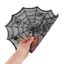 DONOVANQQ Spider Web Placemats, Thảm trải bàn bằng vải Polyester rỗng, Cách nhiệt thực tế 30cm Halloween Placemats Tiệc Halloween