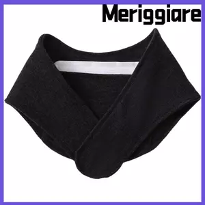 Ấm cổ MERIGGIARE, có túi màu cổ, cổ áo giả ấm áp mềm mại