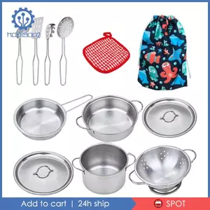 Chơi Bộ Nhà Bếp, Dụng Cụ Nhà Bếp, Bộ Chảo Cho Lễ Phục Sinh, Giáng Sinh, Sinh Nhật Và Cho Trẻ Em Học Tập.
