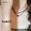 AqToCna Retro Tinh Tế Đỏ Xanh Tương Phản Nhiều Màu Sắc Đính Hạt Nelace Dành Cho Nữ Bé Gái Ánh Sáng Sang Trọng Vòng Tay Phụ Kiện Trang Sức Quà Tặng AqToCna