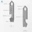 TC4 Hợp Kim Titan Crowbar Tốt Nghiệp Quy Mô Cờ Lê Dụng Cụ Ngoài Trời Đa Năng Cắm Trại Gear
