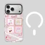 Ốp điện thoại cứng hình thỏ Gongge từ tính pha lê đá cho iPhone 17 Pro Max 16 15 14 13 17Air 16Plus Vỏ bảo vệ chống sốc