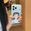 Vỏ Cho iPhone 17PM 16 Pro Max 15 Thời Trang Phong Cách Ameican Hoạt Hình Trang Điểm Cô Gái Họa Tiết Trong Suốt Chống Sốc Mềm TPU Vỏ Điện Thoại Chống Trầy Xước Chống Bụi Bẩn Vỏ Điện Thoại Di Động