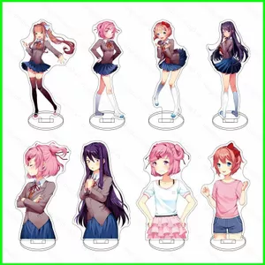 Câu lạc bộ văn học Doki HT3 Doki! Tấm Đứng Acrylic Ký Hiệu Đứng Anime Để Bàn Trang Trí Trang Trí TH3