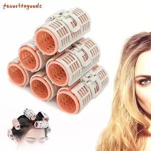 FAVORITEGOODS 6 Con lăn tóc Air Bangs, Máy uốn tóc không chịu nhiệt, Phụ kiện tạo kiểu tóc Kẹp lò xo di động Máy uốn tóc có thể tái sử dụng DIY Làm tóc