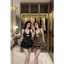 Set đầm thiết kế nữ diện hè đi chơi yếm nơ ngang sang chảnh a24 BYJOLIE