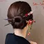 WEETW Hanfu Kẹp Tóc, Hoa Năm Mới Bằng Gỗ Dính, Que Tóc Cổ Cho Bũa Tóc Tua Rua Cho Nữ