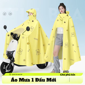 Áo Mưa 1 Đầu 5XL Có Kính Che Mặt Cao Cấp , Áo Mưa Đi Xe Máy Chống Thấm Nước Che Phủ Kín Toàn Thân