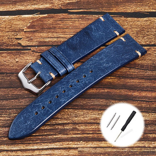 Vintage Top Layer Da Thật Chính Hãng Dây Đeo Đồng Hồ 20 Mm 22 Mm Retro Da Bò Dây Đeo Đồng Hồ Nam Nữ Cho SEIKO 5 Cá Ngừ Cổ Điển Đồng Hồ Thạch Anh Vòng Tay