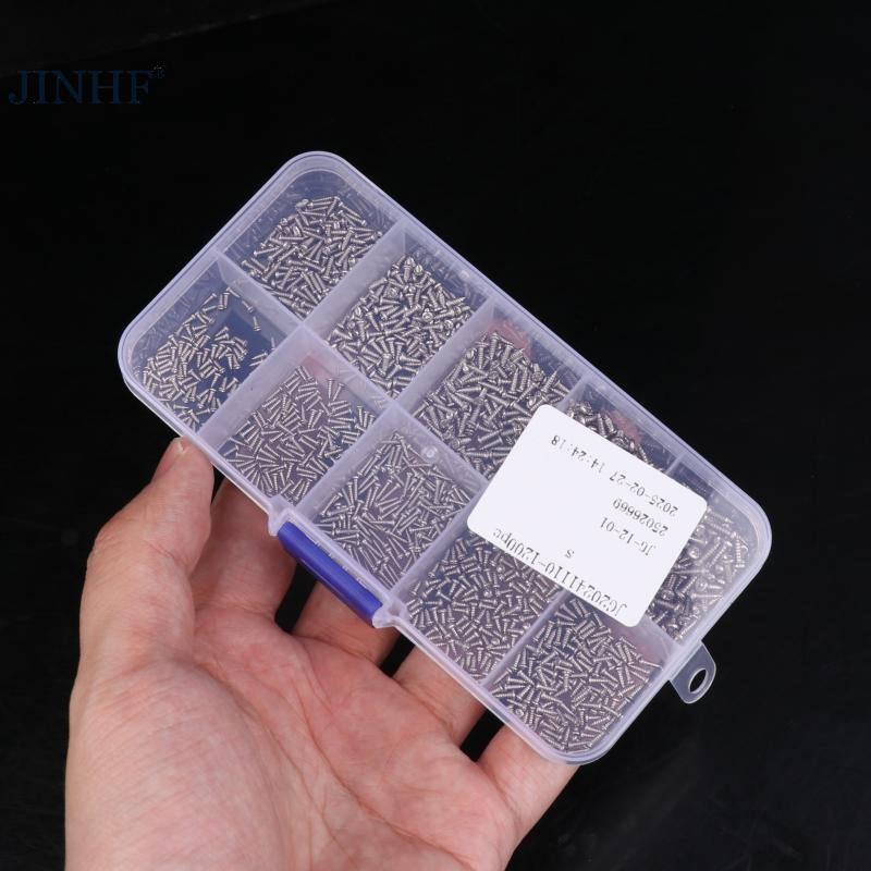 JINHF 600 / 1200PCS Crosshead Kim Loại Vít Phân Loại Bộ Thu Nhỏ Tự Khai Thác Vít DIY Phụ Kiện HOT