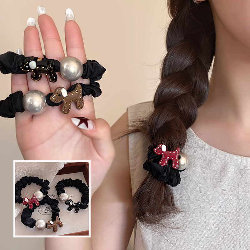 Vòng tay tóc ngọc trai đơn giản cho chó con - dây đàn hồi cao chất lượng tốt