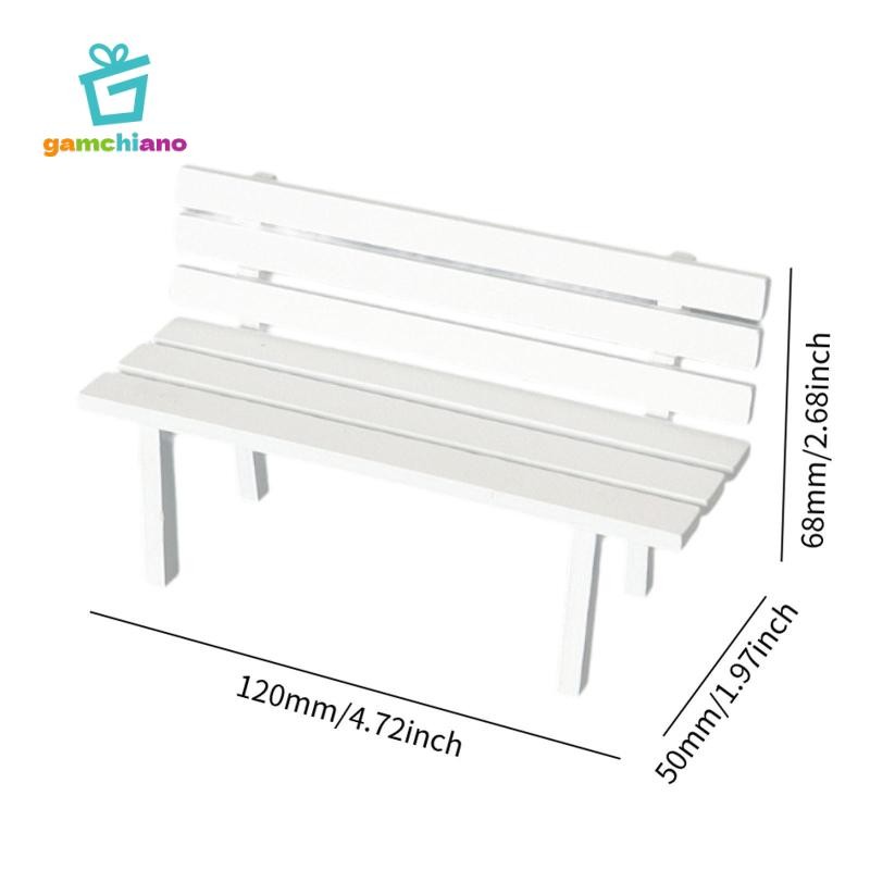 Gamchiano Thu Nhỏ Sân Vườn Ghế Dự Bị Vườn Cổ Tích Phụ Kiện Thực Tế Thu Nhỏ Đồ Nội Thất Cho Cuộc Sống Cảnh Bố Trí Mô Hình DIY Vai Trò Chơi Trang Trí