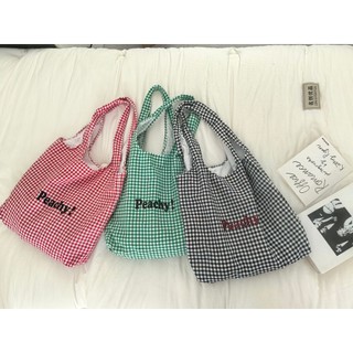 Túi chữ sọc Nylon công suất lớn 2026