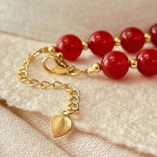 [ DAISYN ] N1033 vòng cổ ngọc đỏ 6li , 8li phối bi vàng sang trọng , dây chuyền ngọc trai nhân tạo , chuỗi hạt ngọc