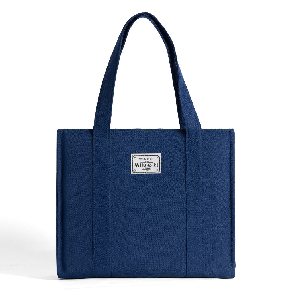 Túi xách GLOBAL Vải Canvas Tiện Lợi Đi Học Tote Nam Nữ thời trang chính hãng | Midori For Man