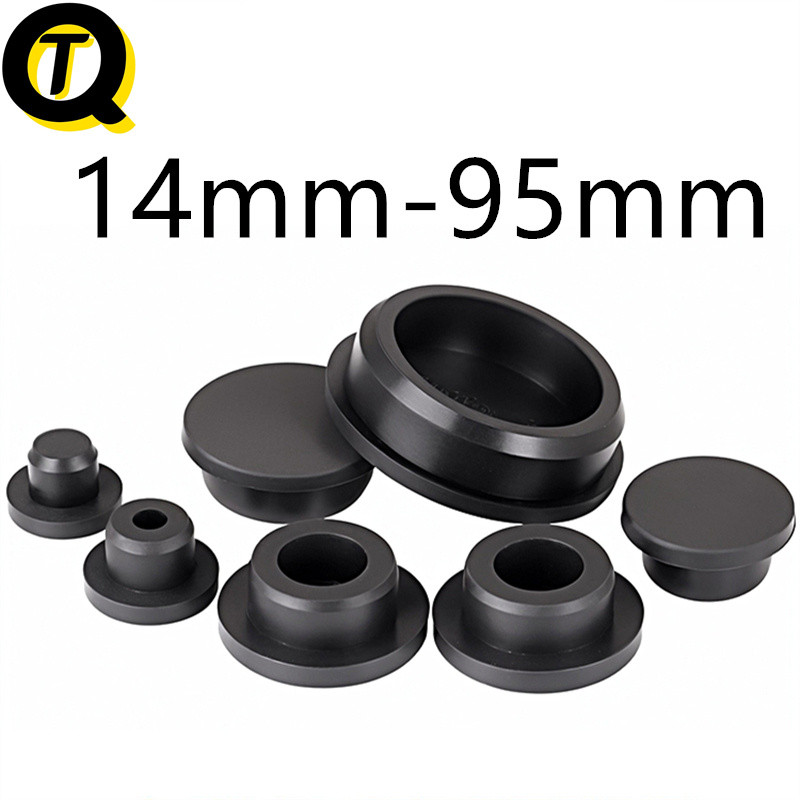 Phích Cắm Silicon Loại T 14mm-95mm Chống Thấm Nước Niêm Phong Cắm Lỗ Cao Su Mềm Tròn Lỗ Nhựa Ống Nắp Cắm