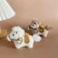 Móc khóa ngựa sang trọng NORDICLIFE, Yuanbao Pony Thú nhồi bông Mặt dây chuyền ngựa sang trọng, Tóc dài 10cm Năm túi ngựa Quà tặng mặt dây chuyền