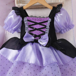 Váy trẻ em cho bé gái - Váy trang trọng công chúa Halloween sang trọng phong cách Gothic mùa hè (3Year ~ 7Year)
