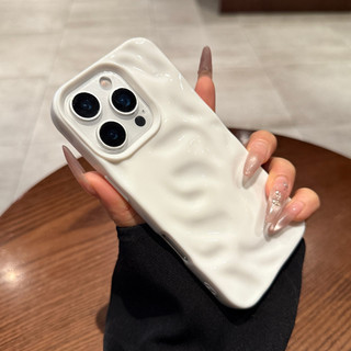 3D Không Đều Nếp Nhăn Sao Băng Điện Thoại Ốp Lưng Điện Thoại iPhone 16 15 14 Plus 13 12 11 Pro Max Chống Sốc Bóng Mềm Mại