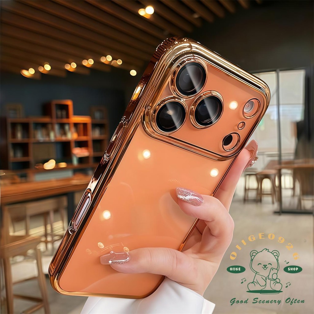 【 Ốp lưng iPhone17 】 Vỏ mạ chống rơi siêu mỏng Vỏ điện thoại iphone17 Pro Max 16 15 14 13 12 cho vỏ iPhone Vỏ mềm silicon TPU chống sốc