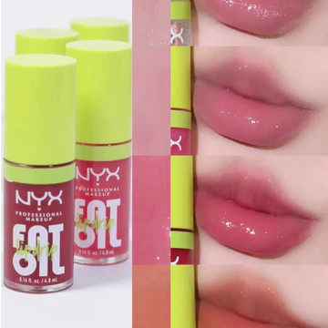 NYX mỡ dầu môi làm đầy đặn dầu mỡ nước nhẹ môi bóng dưỡng ẩm phục hồi son bóng 4.8ml