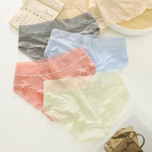 Quần Lót Nữ Lụa Băng - Quần Chíp Nữ Mềm Mịn Cạp Ren Tim Đáy Lót Cotton Kháng Khuẩn (CHE TÊN SẢN PHẨM). Che tên sản phẩm