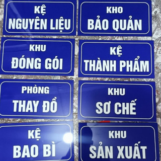 Bảng mica 10x20cm, 25x12cm, 30x15cm nội dung làm theo yêu cầu