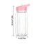 Cốc tuyết ICUCKO, Cốc Mason Jar chống vỡ có thể tái sử dụng, Chai nước dung tích 300ml được khoan sẵn cho trẻ em