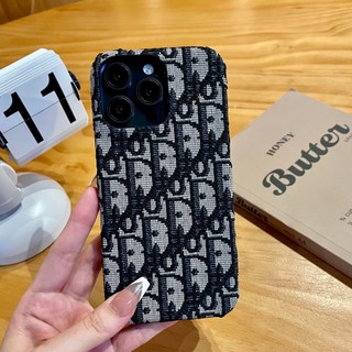 Ốp Điện Thoại Họa Tiết Vải Thêu Cho iPhone 17promax 17Air 17pro 17 Ốp Lưng 16 15 14 13 12 11 ProMax Plus Da Bảo Vệ Armo 16plus Vỏ Điện Thoại