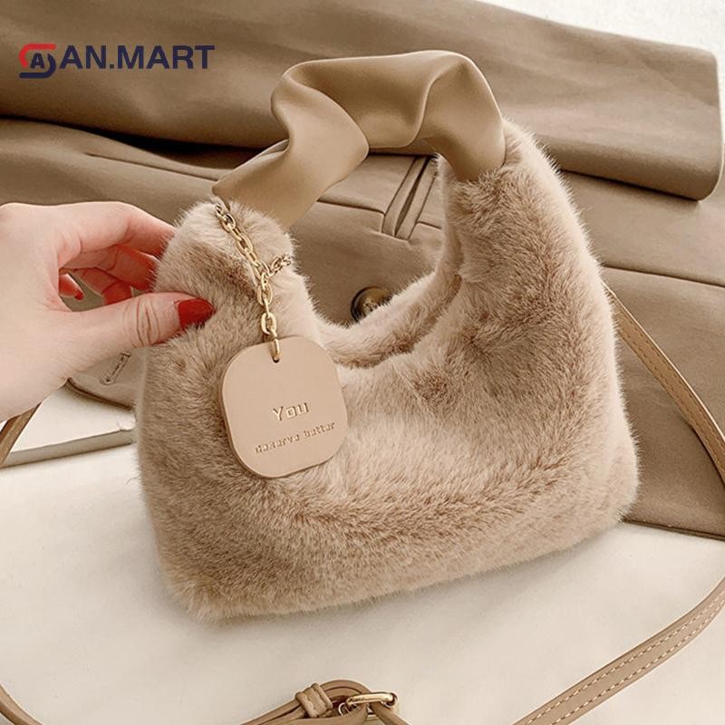 Bigdealssuper Nữ Sang Trọng Túi Xách Tay Cầm Ruched Nữ Nhỏ Đeo Vai Túi Tote Thường Ngày Nửa Mặt Trăng Hobos Túi Mùa Đông Siêu