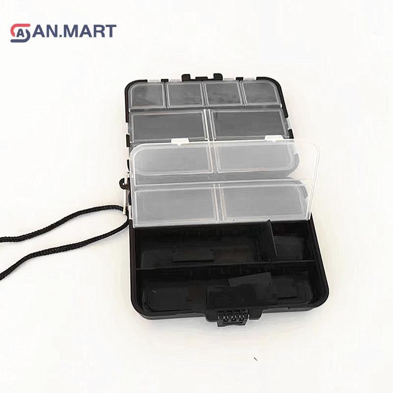 Bigdealssuper Hộp đựng dụng cụ câu cá hai lớp có thể tháo rời Hộp đựng mồi, 60-100 vật phẩm siêu