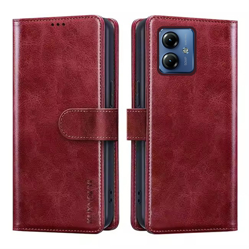 Ví Điện Thoại Dành Cho Motorola Moto G64 G54 G14 5G Power Edition Có Hộp Đựng Thẻ Từ Tính Lật Da Đứng Bảo Vệ Vỏ Chống Sốc