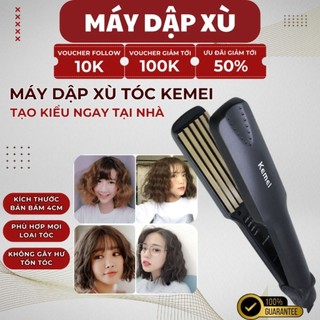 [Sale 50%]  Máy dập xù mini, máy dập xù, máy tạo kiểu tóc chuyên nghiệp bấm mè, làm phồng 4 mức nhiệt Happykids