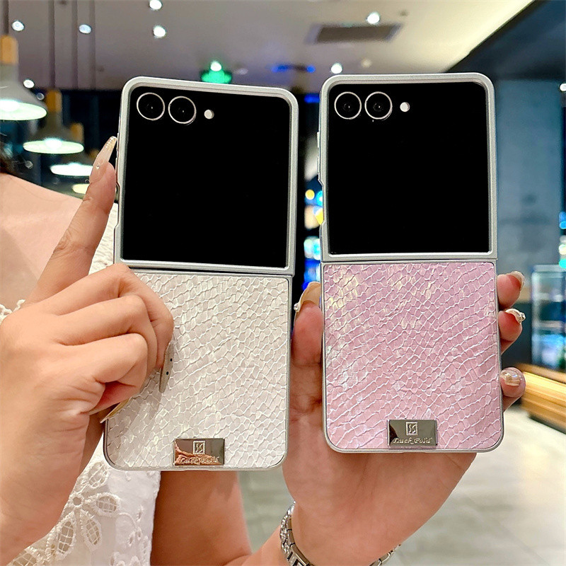 Ốp Điện Thoại Họa Tiết Dệt Gradient Cho Samsung Galaxy Z Flip 7 Flip 6 Flip 5 Flip 4 Z Flip 7 6 5 4 3 Ốp Lưng Bảo Vệ